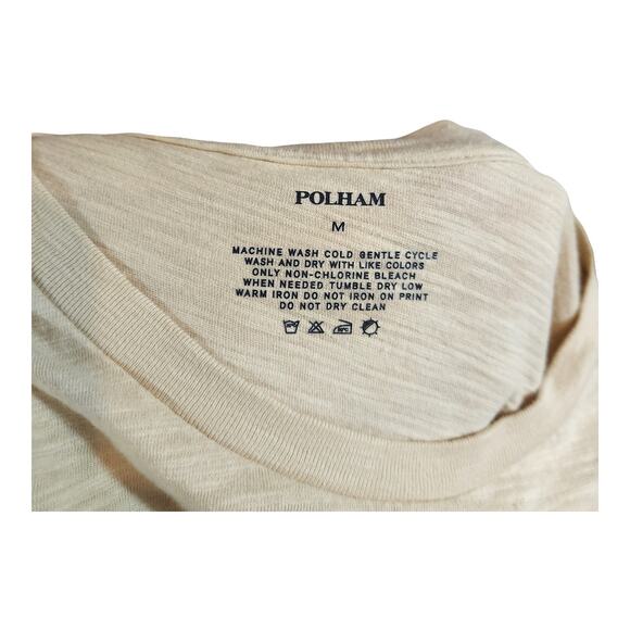 Polham Embroidered Cactus Slub Knit Short Sleeve Crewneck T-shirt Women's M - Picture 6 of 6